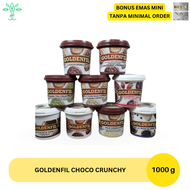 Goldenfil Choco Crunchy 1000 gram / Coklat viral Coklat collins crunchy Coklat dunia go crunchy Duni