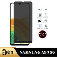 Tempered Glass Privacy Samsung A33 5G 2022 Latest Anti-Scratch Spy Glass Full Cover Screen Protector