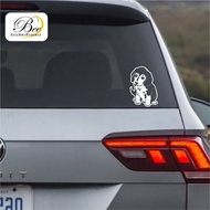BEE. Cute Beagle Dog Cutting Stickers, Cute Dog Car Window Stickers, Cool Car Stickers