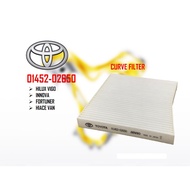 Toyota Hilux Vigo Innova Fortuner Hiace Aircond Filter Cabin Air Filter [ Curve ] 01452-02650