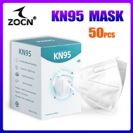 ZOCN 50PCS/BOX KN95 Mask Face 5 ply Protection KN95 Washable N95 Mask Reusable Protection 5-Layers Disposable Protective FaceMask