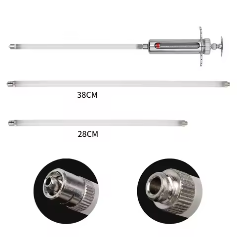 Veterinary Syringe Extended Injection Tube Continuous Syringe Injection Extension Rod Pig Cow Sheep 