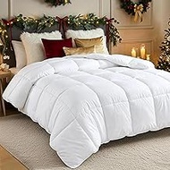 Utopia Bedding Down Alternative Comforter (Twin, White) - All Season Comforter - Plush Siliconized F