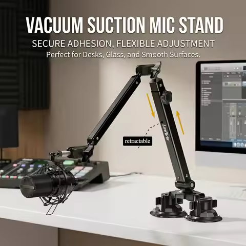 Mic Boom Arm Microphone Stand for Blue Yeti FIFINE AM8 K669B HyperX QuadCast SoloCast AT2020 Shure S
