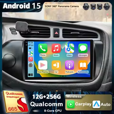 Android 15 For Kia Ceed Cee'd 2 JD 2012-2018 2K QLED Stereo Car Radio Multimedia Video Player AI Voi