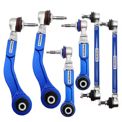 JuFAN Rear Adjustable Camber Control Arms for BMW X5 E53 X6 E71 5 Series E60 E39 7 Series E66 Suspen