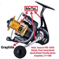 Fbe4000 Spinning Reel, MeTaL FootSeat,Rotor& Handle