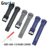 TPU Watchband Straps For Ca--sio GBD-200-1/2/9GBD-200RD Replace Wrist Band Accessories
