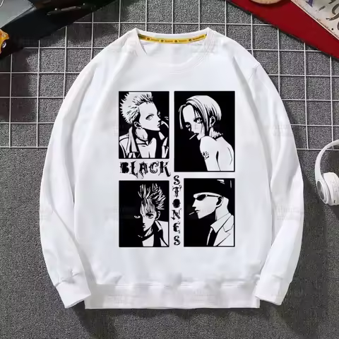 Nana Anime Black Stones NANA Osaki Vintage Hoodies Spring Autumn Male Casual Hoodies Sweatshirts Men