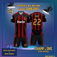 Custom Football Jersey 4C M1L4N H0M3 2006-2007– Full Printing Dryfit Milano | Name & Number