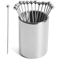 Metal Cocktail Selection Set15Pieces+Bracket，304Stainless Steel Cocktail Selection，Reusable Cocktail