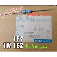 1WATT 1W 1.2ohm 1E2 1R2 KOA metal film Resistor