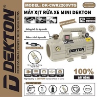 DEKTON DK-CWR2200VTG 790W Mini Pressure Washer / Beige / Flow 6L/Minute / Copper Wire Motor / Anti-S