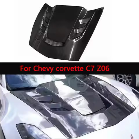 For Chevy corvette C7 Z06 Carbon Fiber Hood Engine Cover Hood Car Headliner Hood Cover 2014-2019 Car
