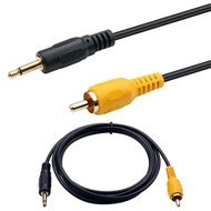 3.5mm to RCA Cable -3.5mm 1/8 inch Mono Male Plug to RCA Male Jack Audio Cable Cord Gold Plated 1.8m
