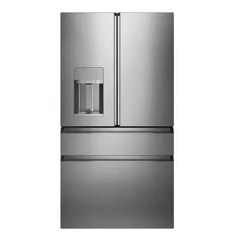 French Door Refrigerator with Water Dispenser Drawer Freezer Wind Cooling Big Size 628L Frost Free B