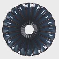 KOYO美濃燒摺摺花瓣陶瓷濾杯02 - 藍
