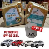 PETRONAS ENGINE OIL 0W20 FULLY SYNTHETIC PERODUA AXIA BEZZA MYVI D20 ARUZ