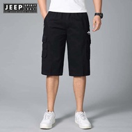 JEEP SPIRIT 1941 ESTD Casual Elastic Waist Beach Pants