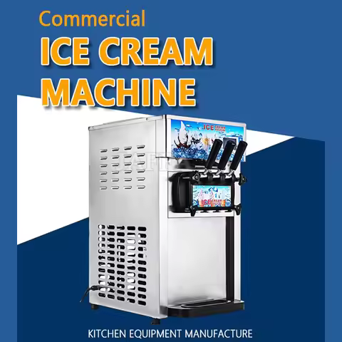 Economic Commercial Automatic Tabletop Soft Ice Cream Maker Machine Ice Cream Filling Machine