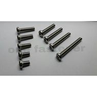 100 pcs JP Screwdriver Bolts M6x10 White 1cm flower screwdriver head plus 10 bolts