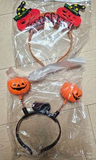 Halloween halloween 頭箍 南瓜 發光 Halloween party必備 萬聖節裝扮 3110