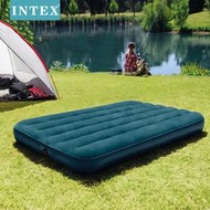 INTEX64735戶外雙人充氣床墊野營帳篷便攜綠色植絨空氣床
