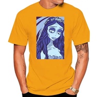 8997A Corpse Bride T Shirt Emily T-Shirt Print 100 Percent Cotton Tee Shirt Basic Oversized Mens Cut