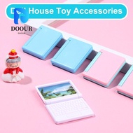 DOOURPH Doll Accessories Office Toys Computer Accessories Collapsible Mini