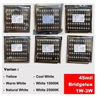 HPL LED 1W-3W Bridgelux 45mil Natural Whitenatural 4000K-4500K