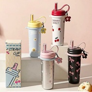 Arttoy.stories9-750ml Water Glass Cute Pattern There Is A Carrying Strap. It's Good To Use It Yourse