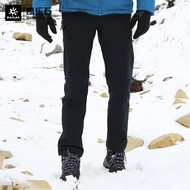 凯乐石（KAILAS）加绒软壳长裤 男款秋冬保暖弹力防风裤防静电冲锋裤-传奇 KG2049702 KAILAS黑 L