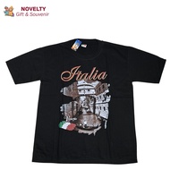 Souvenir t-shirt black Colosseo Pisa t-shirt from Italy
