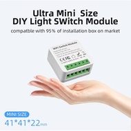 TISERA - Aubess Mini Smart Switch WiFi Tuya 2 Channel Control Module 10A - MINI-W1-2CH