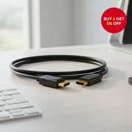 1.8M DisplayPort Connector for 4K TV, PC, Laptop, Monitor, HD Video and Audio Transfer  Penyambung D