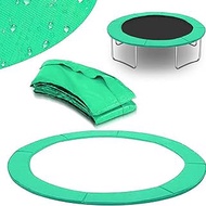 6ft, 8ft, 10ft, 12ft Spring Cover Safety Mat for Trampoline Edges Weatherproof Tear-Resistant Edge Protection with Straps for Outdoor Games, Family Fun, Trampoline Springs
