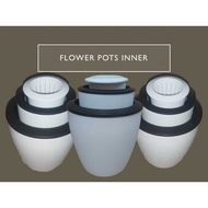 flawering pot w/inner plastic pot size large medium small.