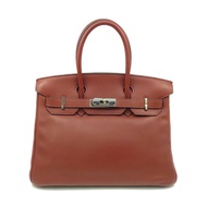 HERMES Swift皮革Birkin 30銀扣手挽袋Rouge H愛馬仕紅色