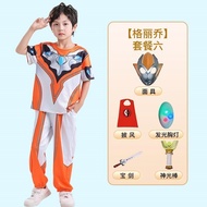 2025 Shin Kong Ultraman Clothes Boys Summer Short-Sleeved Trousers Children's Suit Sirodi Gaggle Joe