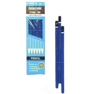 [1 Box] ChungHwa 7788 2B Wooden Pencil / Pencil ChungHwa 2B Exam Pencil/ 7788