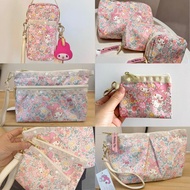 Preorder melody wristlet pouch handphone sling bag cosmetic makeup bag