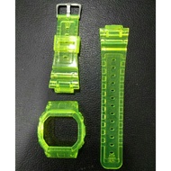 G DW5600 Jelly Band and Bezel (BNB)  Green Fluorescent