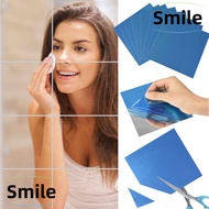 SMILE 10pcs Mirror Stickers  Mural Bathroom Wall Tile Stickers