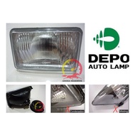 H4 SQUARE CRYSTAL CLEAR HEAD LAMP ONLY H4 SQUARE SQUARE