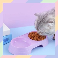 MK01 2 in 1 Double Dog Cat Food Bowl Round Drinking Bowl 40A3
