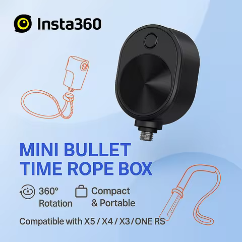 Insta360 Mini Bullet Time Rope Box for ONE X5/X4/X3/ONE RS | Pocket-Size Original Accessory | 1/4" M