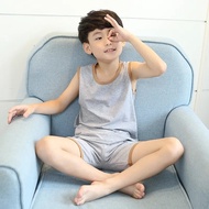 Bộ Đồ Ngủ Cotton Mùa Hè Cho Bé Trai Bộ Đồ Ngủ Thoải Mái Thoáng Khí Bộ Đồ Ngủ Cotton Polyester Cho Bé