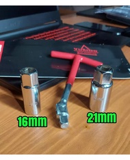 M.U 88 Kunci Busi Flexible 2 in 1 - Kunci Busi Fleksibel 16 MM DAN 21 MM 1 Mata MURAH COD Kunci busi