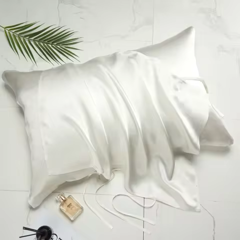 100% Mulberry Silk Pillowcase， 22 Momme 6A Grade Fiber With OEKO-TEX,50x70cm Silk Pillow Case Front 