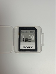 全新Sony  V60 128GB 記憶卡 SD卡 SF-E Series UHS-II [R:270 W:100] (SF-E128A)